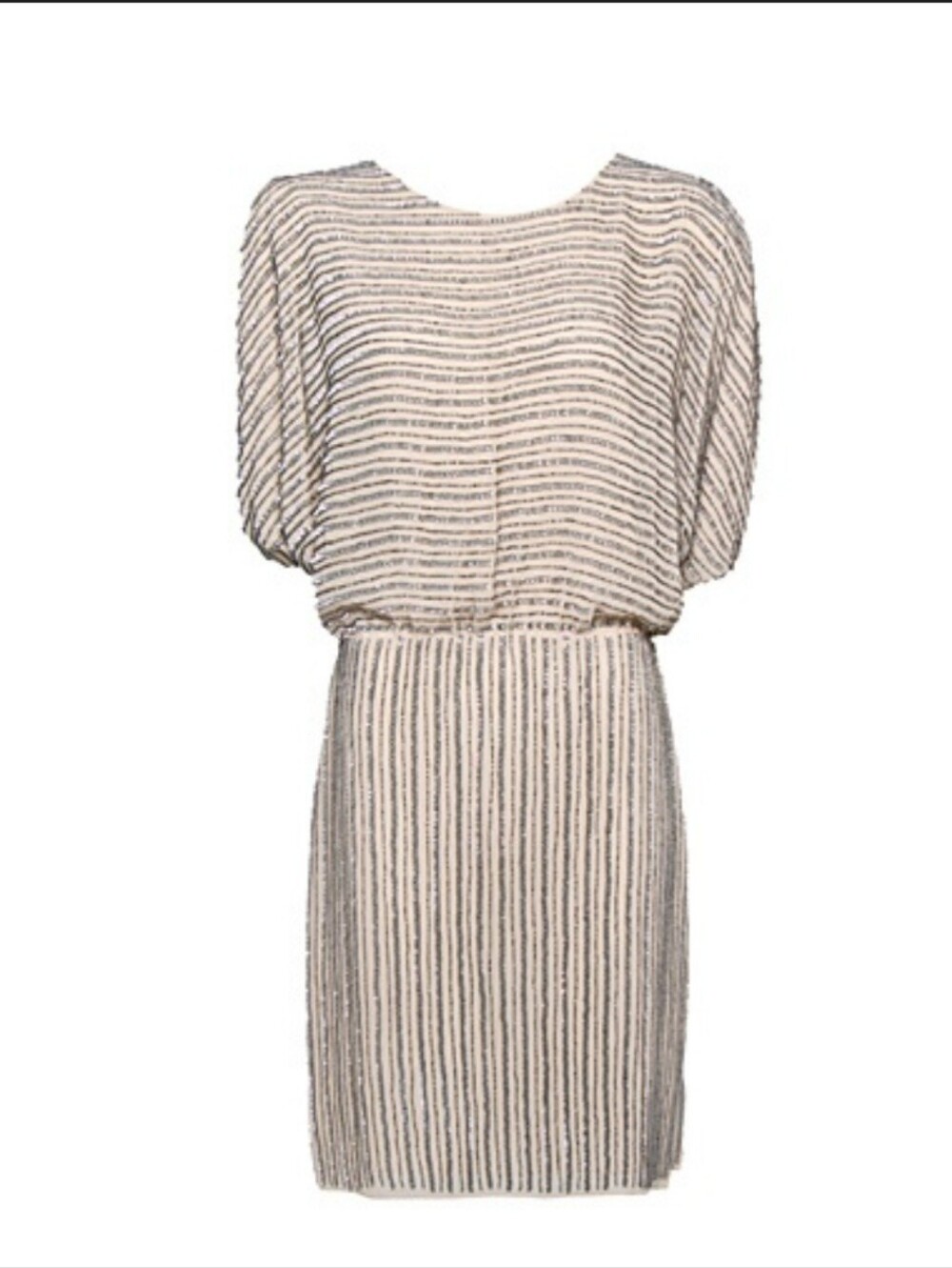 Mango Collection Gold Sequin on Blush Dress